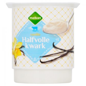 Melkan Halfvolle Kwark Vanille 450g