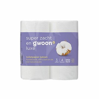 Gwoon Toiletpapier 3-lgs katoen