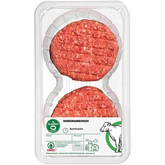 Spar Runderhamburger 4 stuks