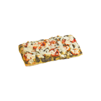 Focaccia Tomaat Mozzarella Pesto