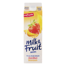 Melkunie Milk&fruit Aardbei-Banaan 1L
