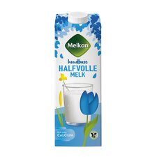 Melkan Halfvolle melk lang houdbaar 1ltr