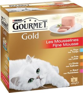 Gourmet Gold Fijne Mousse 8x85gr